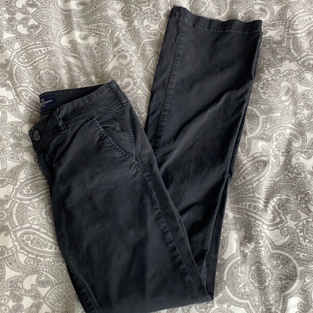 American Eagle stretch bootcut chinos